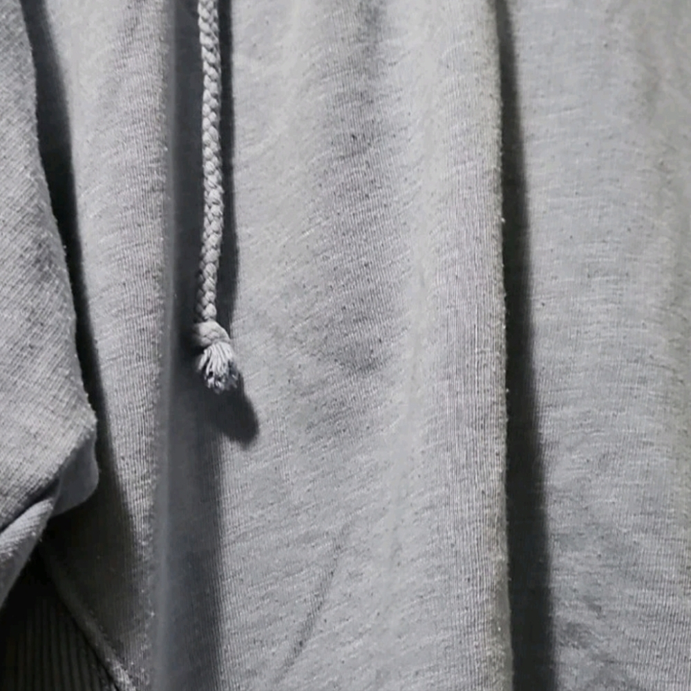 American Eagle Grayish Blue Pullover Hoodie Sz L Womans Casual Cotton Blend 💵 - Picture 4 of 10